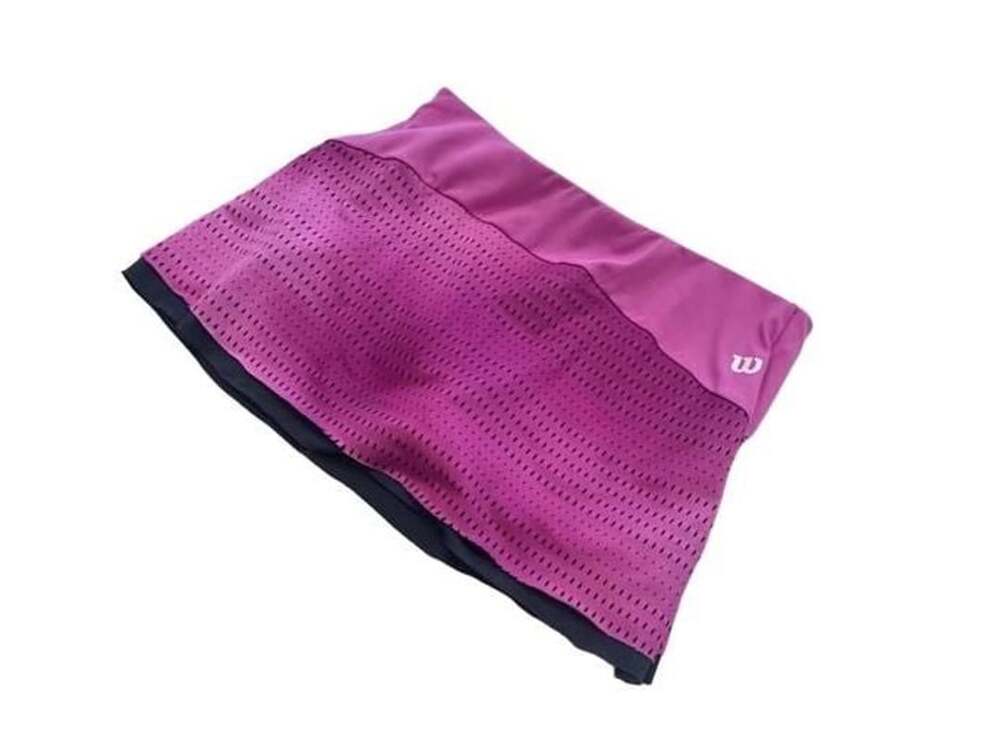 Wilson Athletic Skort Size M Pink Perforated Tennis Skirt